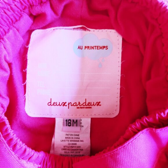 Deux Par Deux Pink Rain Lined Splash Pants size 18 Months - Picture 11 of 16